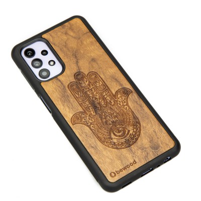 Samsung Galaxy A32 5G Hamsa Imbuia Wood Case