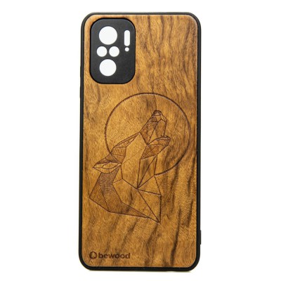Xiaomi Redmi Note 10 Wolf Imbuia Wood Case