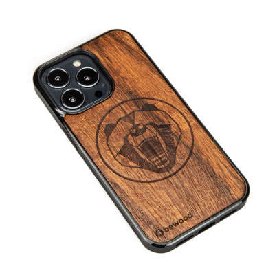 Apple iPhone 13 Pro Bear Merbau Wood Case