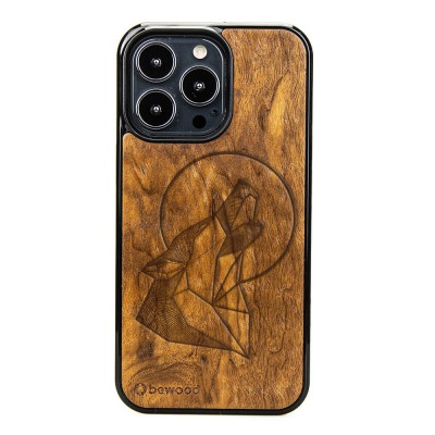 Apple iPhone 13 Pro Wolf Imbuia Wood Case