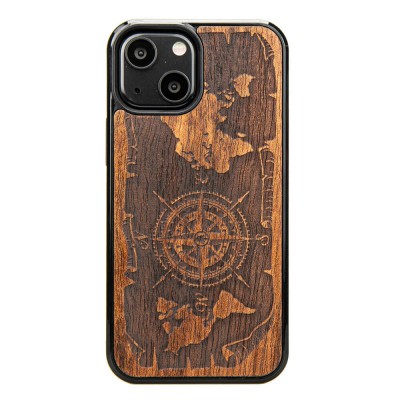 Apple iPhone 13 Mini Compass Merbau Wood Case