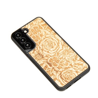 Samsung Galaxy S22 Roses Anigre Wood Case