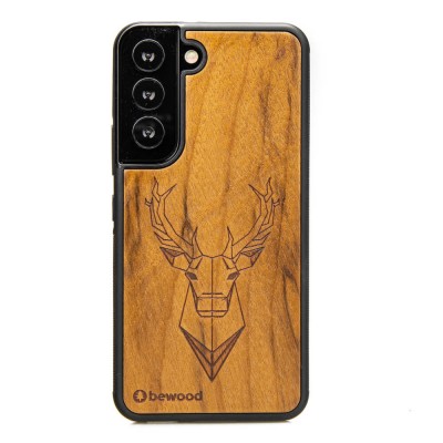 Samsung Galaxy S22 Deer Imbuia Wood Case