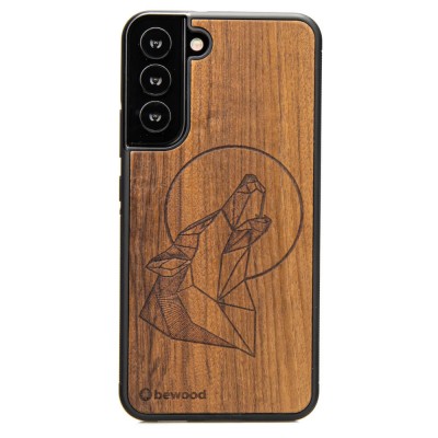 Samsung Galaxy S22 Plus Wolf Imbuia Wood Case