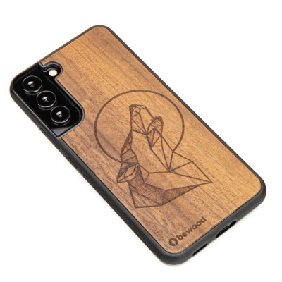 Samsung Galaxy S22 Plus Wolf Imbuia Wood Case