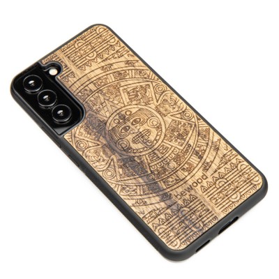 Samsung Galaxy S22 Plus Aztec Calendar Frake Wood Case
