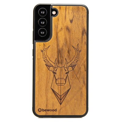 Samsung Galaxy S22 Plus Deer Imbuia Wood Case