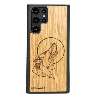 Samsung Galaxy S22 Ultra Wolf Oak Wood Case