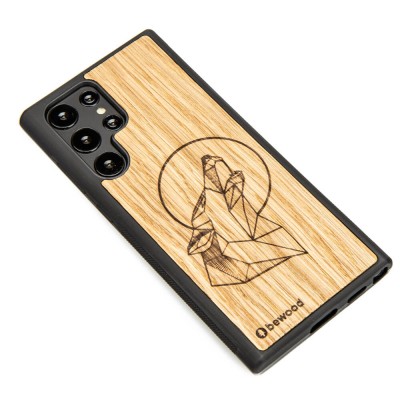 Samsung Galaxy S22 Ultra Wolf Oak Wood Case