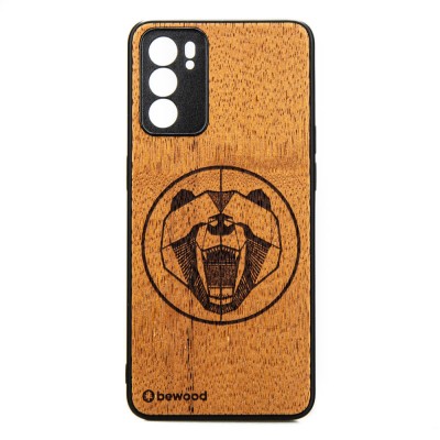 Oppo Reno 6 5G Bear Merbau Wood Case