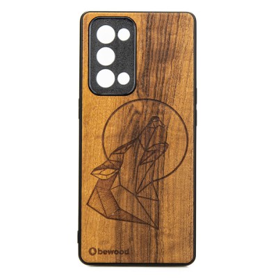 Oppo Reno 6 Pro Wolf Imbuia Wood Case