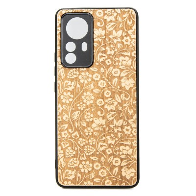 Xiaomi 12 / 12X Flowers Anigre Wood Case