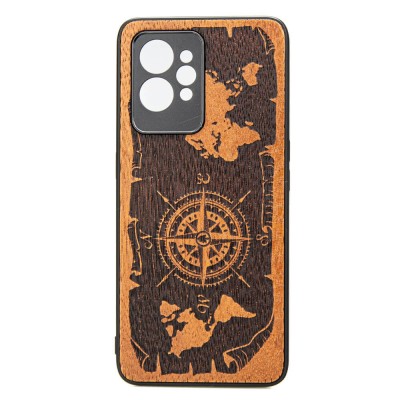 Realme GT 2 Pro Compass Merbau Wood Case