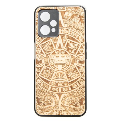 Realme 9 Pro Aztec Calendar Anigre Wood Case