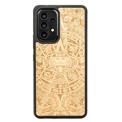 Samsung Galaxy A53 5G Aztec Calendar Anigre Wood Case