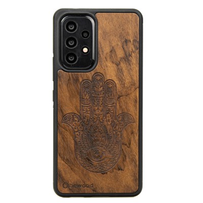 Samsung Galaxy A13 4G Hamsa Imbuia Wood Case