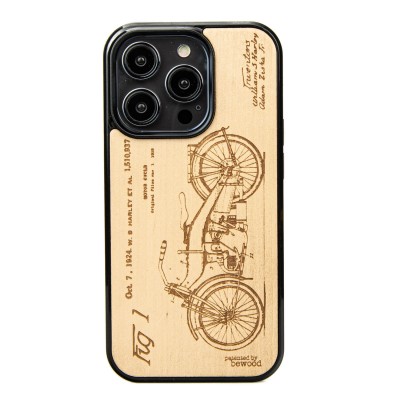 Apple iPhone 14 Pro Harley Patent Anigre Bewood Wood Case