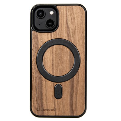 Drewniane Etui Bewood na iPhone 14 Orzech Amerykański MagSafe