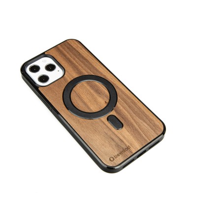 Drewniane Etui Bewood na iPhone 12 Pro Max Orzech Amerykański MagSafe