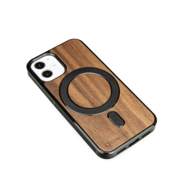 Drewniane Etui Bewood na iPhone 12 Mini Orzech Amerykański MagSafe