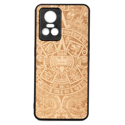 Realme GT Neo 3 Aztec Calendar Anigre Bewood Wood Case