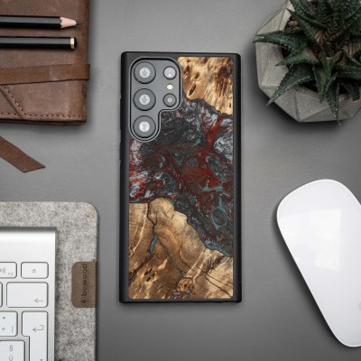 Bewood Resin Case  Samsung Galaxy S23 Ultra  Planets  Pluto