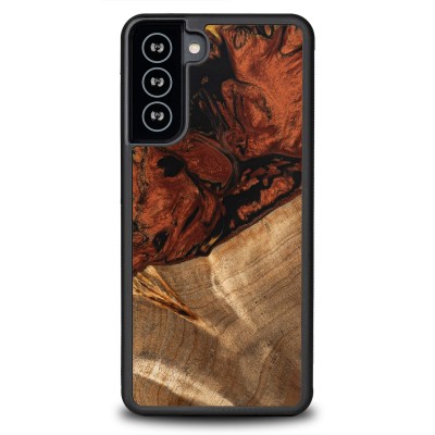 Bewood Resin Case  Samsung Galaxy S21 FE  4 Elements  Fire