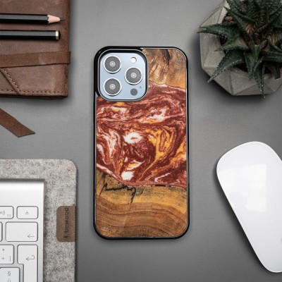 Bewood Resin Case  iPhone 14 Pro Max  Planets  Mars