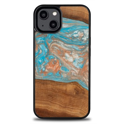 Bewood Resin Case  iPhone 14  Planets  Saturn