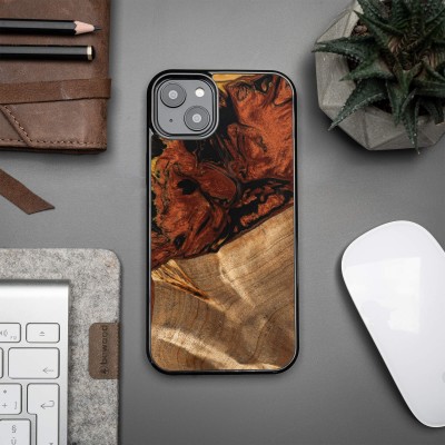 Bewood Resin Case  iPhone 14 Plus  4 Elements  Fire