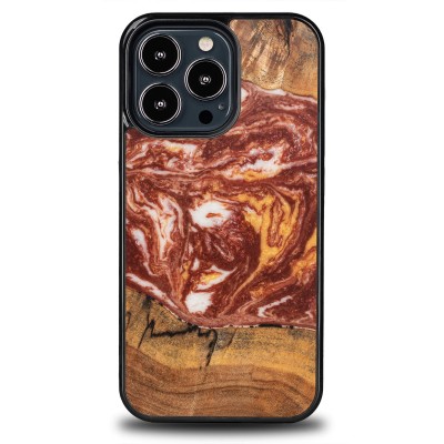 Bewood Resin Case  iPhone 13 Pro  Planets  Mars