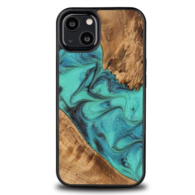 Bewood Resin Case  iPhone 13  Turquoise