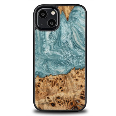 Bewood Resin Case  iPhone 13  Planets  Uranus