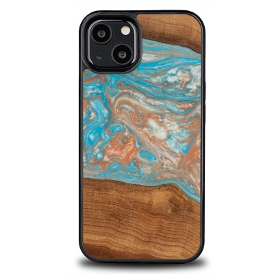 Bewood Resin Case  iPhone 13  Planets  Saturn