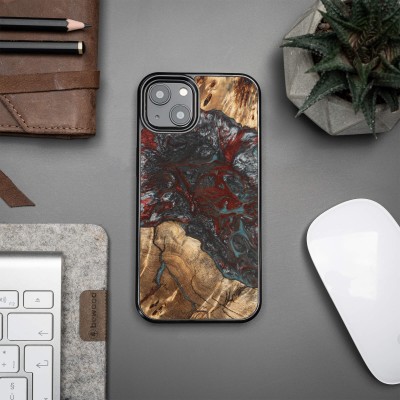 Bewood Resin Case  iPhone 13  Planets  Pluto