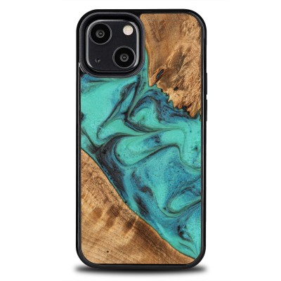 Bewood Resin Case  iPhone 13 Mini  Turquoise