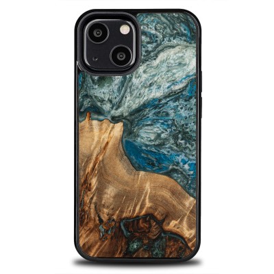 Bewood Resin Case  iPhone 13 Mini  Planets  Earth