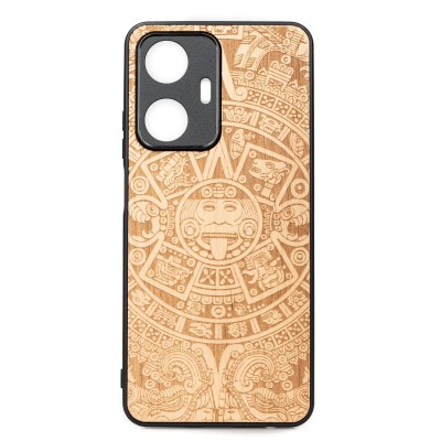 Realme C55 Aztec Calendar Anigre Bewood Wood Case