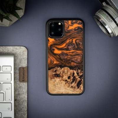 Bewood Resin Case  iPhone 11 Pro  Orange