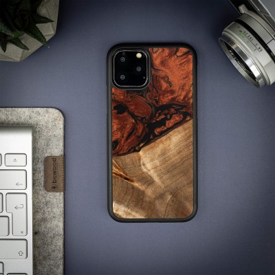 Bewood Resin Case  iPhone 11 Pro  4 Elements  Fire