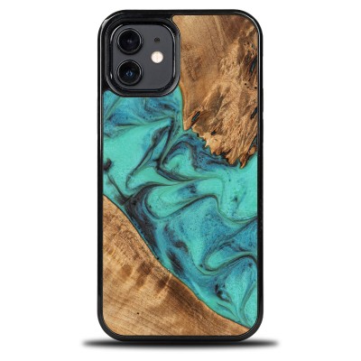 Bewood Resin Case  iPhone 12 / 12 Pro  Turquoise