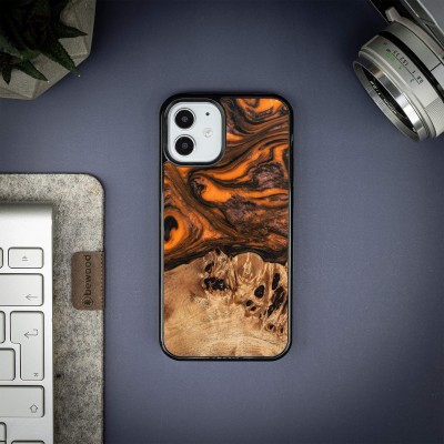 Bewood Resin Case  iPhone 12 Mini  Orange