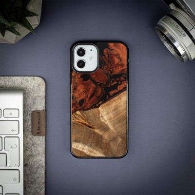 Bewood Resin Case  iPhone 12 Mini  4 Elements  Fire
