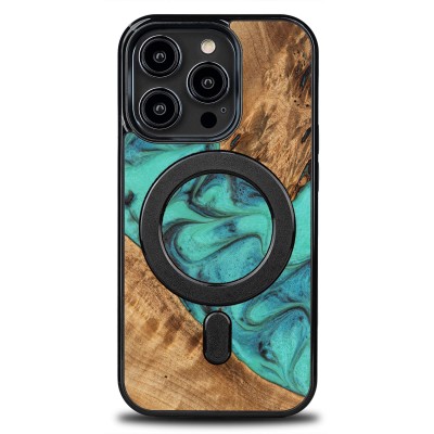 Bewood Resin Case  iPhone 14 Pro  Turquoise  MagSafe