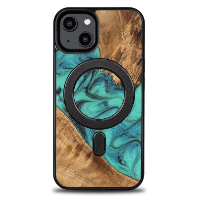 Bewood Resin Case  iPhone 14  Turquoise  MagSafe
