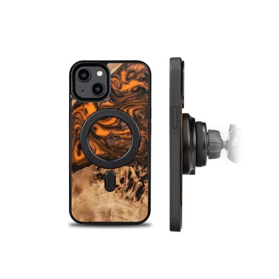 Bewood Resin Case  iPhone 14  Orange  MagSafe