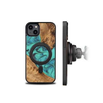 Bewood Resin Case  iPhone 14 Plus  Turquoise  MagSafe