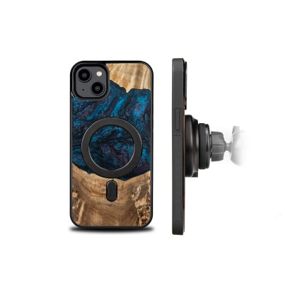 Bewood Resin Case  iPhone 14 Plus  Planets  Neptune  MagSafe