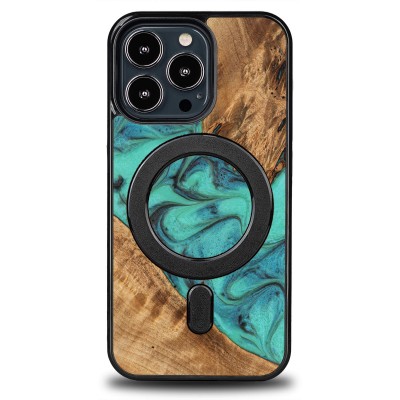 Bewood Resin Case  iPhone 13 Pro  Turquoise  MagSafe
