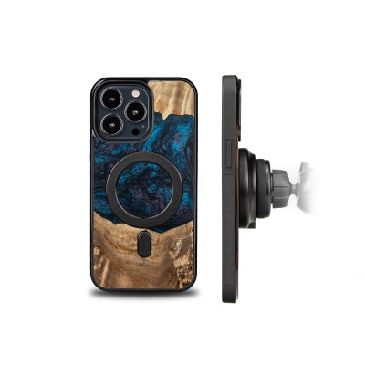 Bewood Resin Case  iPhone 13 Pro  Planets  Neptune  MagSafe